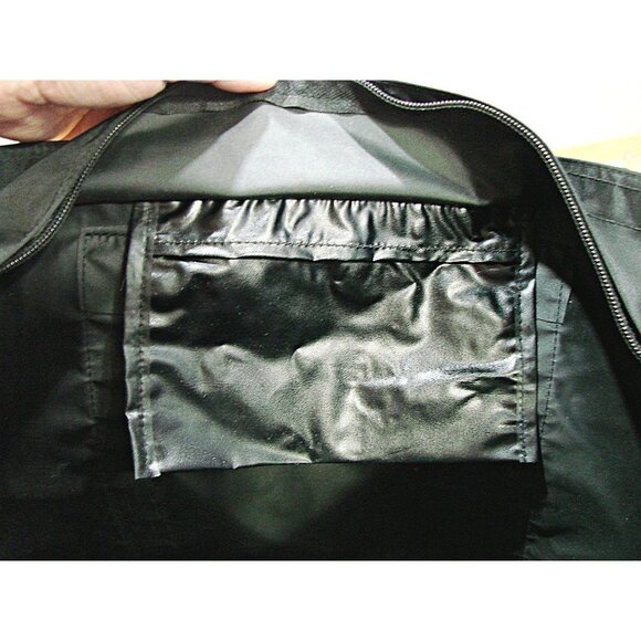 Walt Disney World Mickey Mouse All Over Logo Black White Tote Book Bag 19x16x4" - Picture 9 of 13